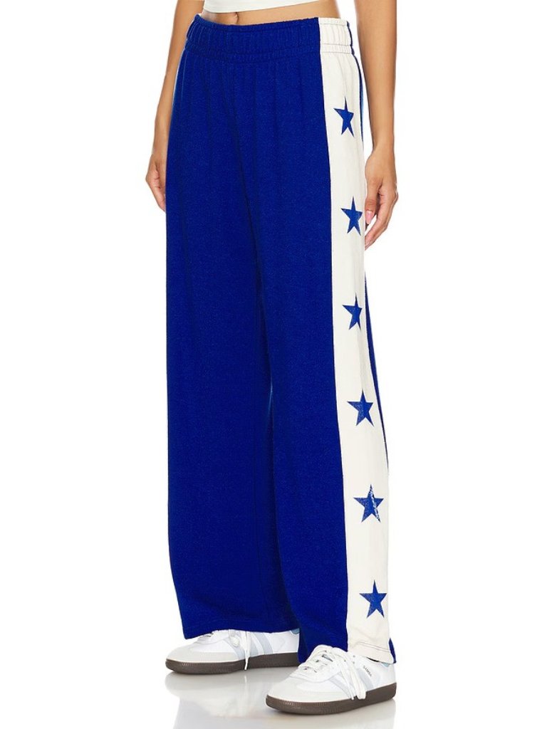 Lauren Moshi Tawny Track Pants Blue & Bone